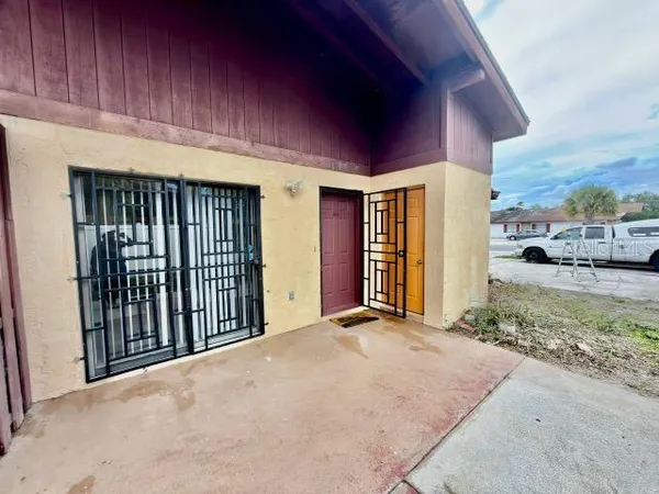a view of a porch