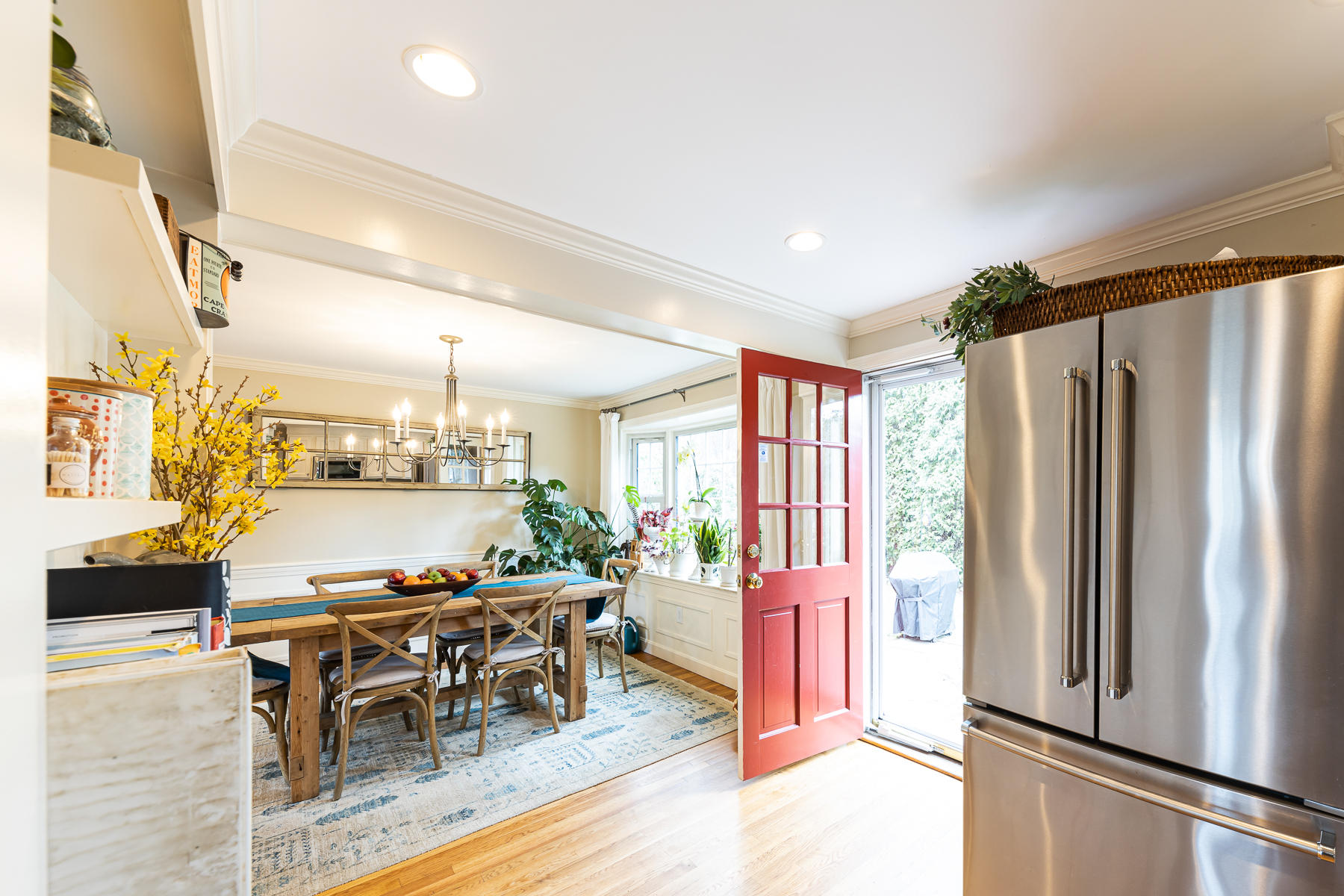 27 Chipman Road Sandwich, MA 02563 - Photo 5 of 44 a open kitchen with stainless steel appliances granite countertop a refrigerator and dining table