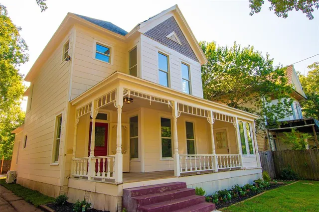 a front view of a house