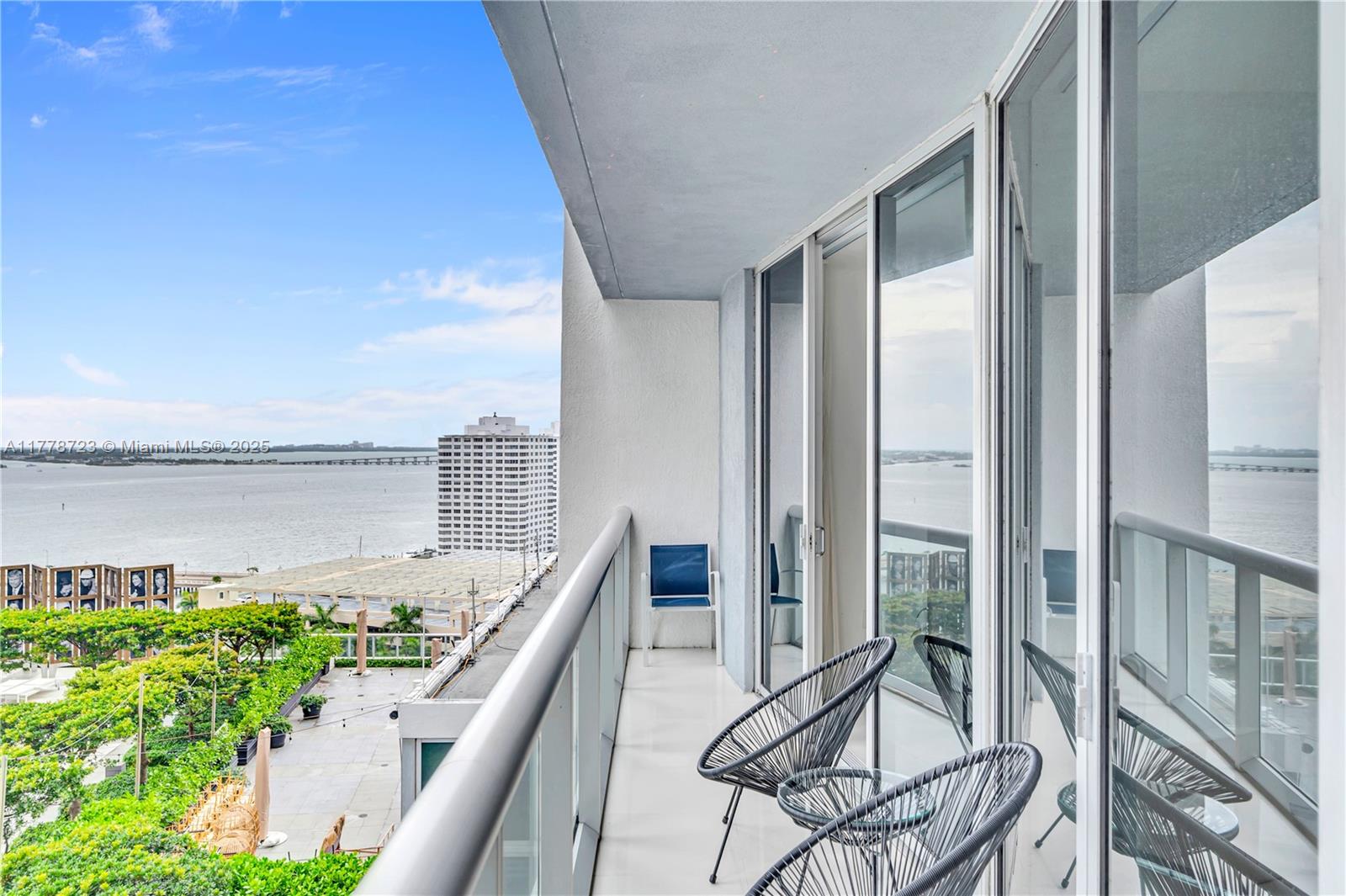 485 Brickell Avenue, Unit 1711 Miami, FL 33131 - Photo 11 of 15 a view of balcony with furniture