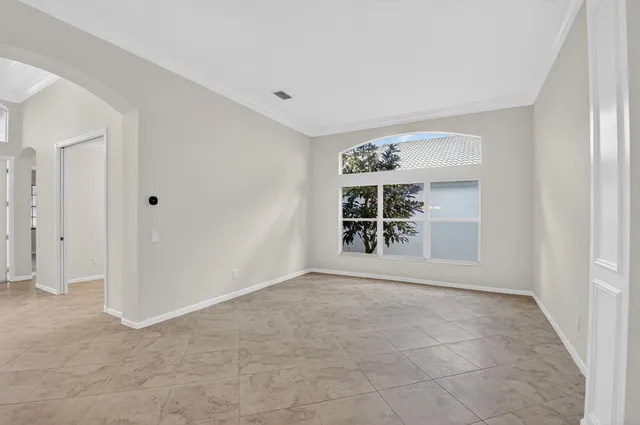 a view of an empty room