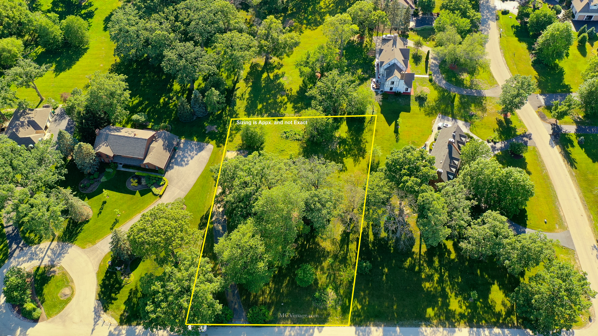 2 Paddock Lemont, IL 60439 - Photo 3 of 12 an aerial view of residential house with swimming pool and lawn chairs
