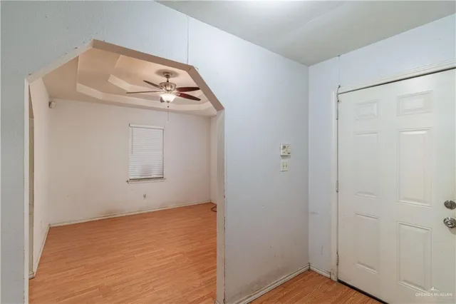 a view of an empty room