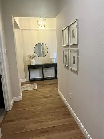 a view of livingroom with furniture and wooden floor