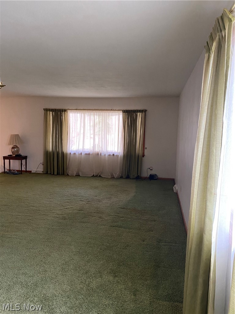 Looking from dining room to living room
