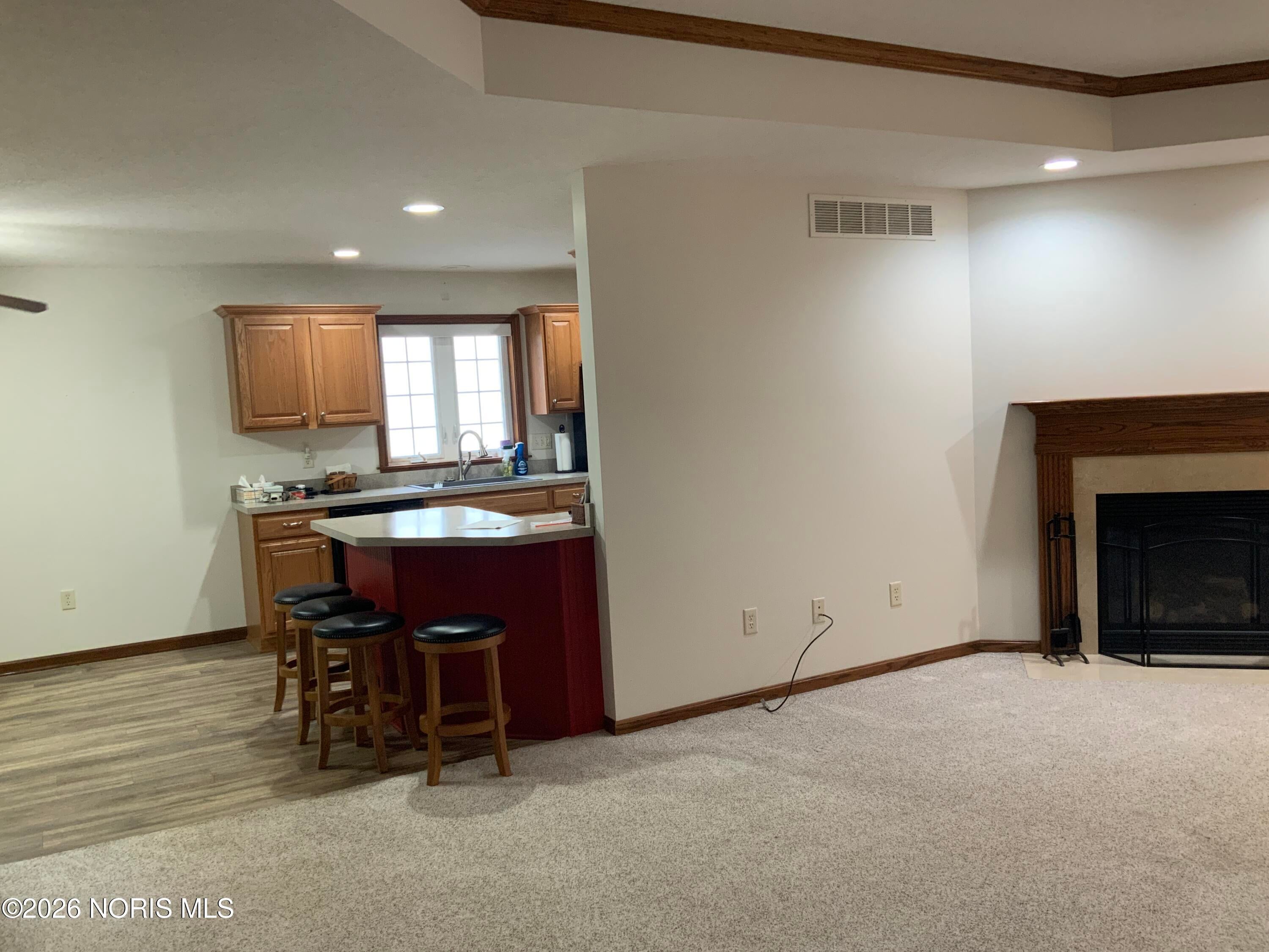 109 Rivers Edge Lane, Unit C Upper Sandusky, OH 43351 - Photo 18 of 54 Living Room to Kitchen