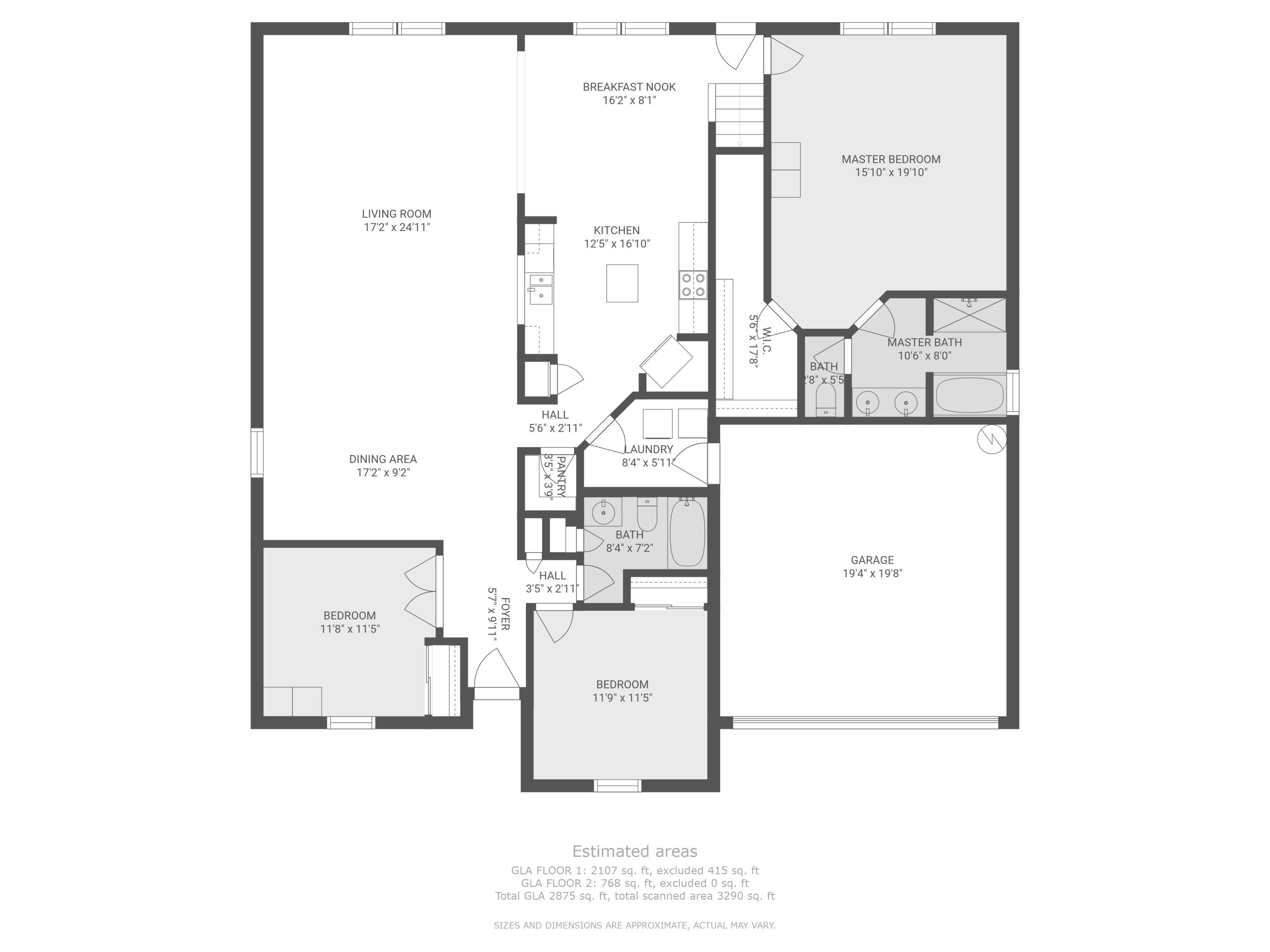5231 Moore Loop Crestview, FL 32536 - Photo 44 of 45 a picture of a floor plan