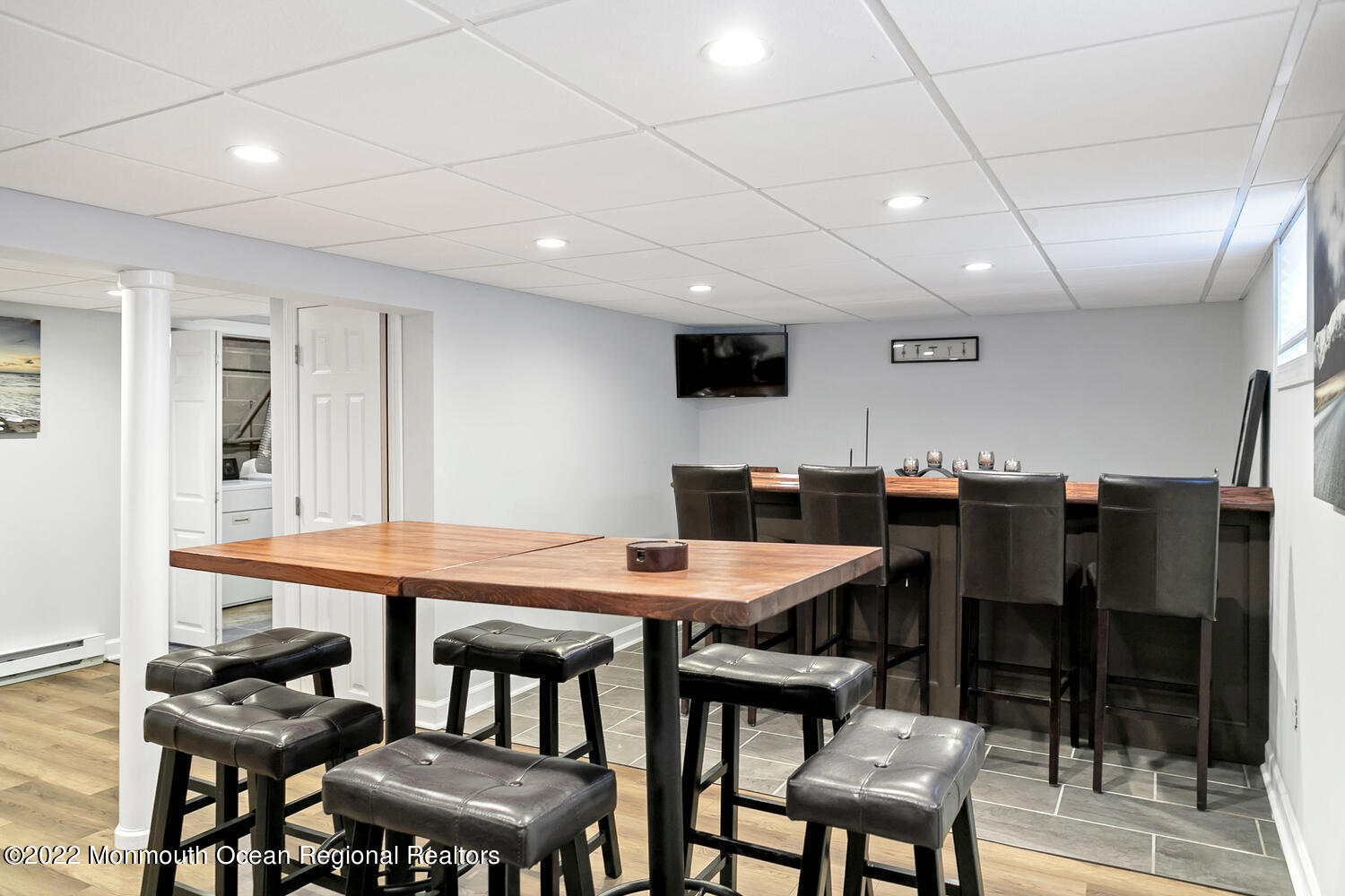 214 Cooper Road Red Bank, NJ 07701 - Photo 16 of 24 Furnished Basement with Wet Bar