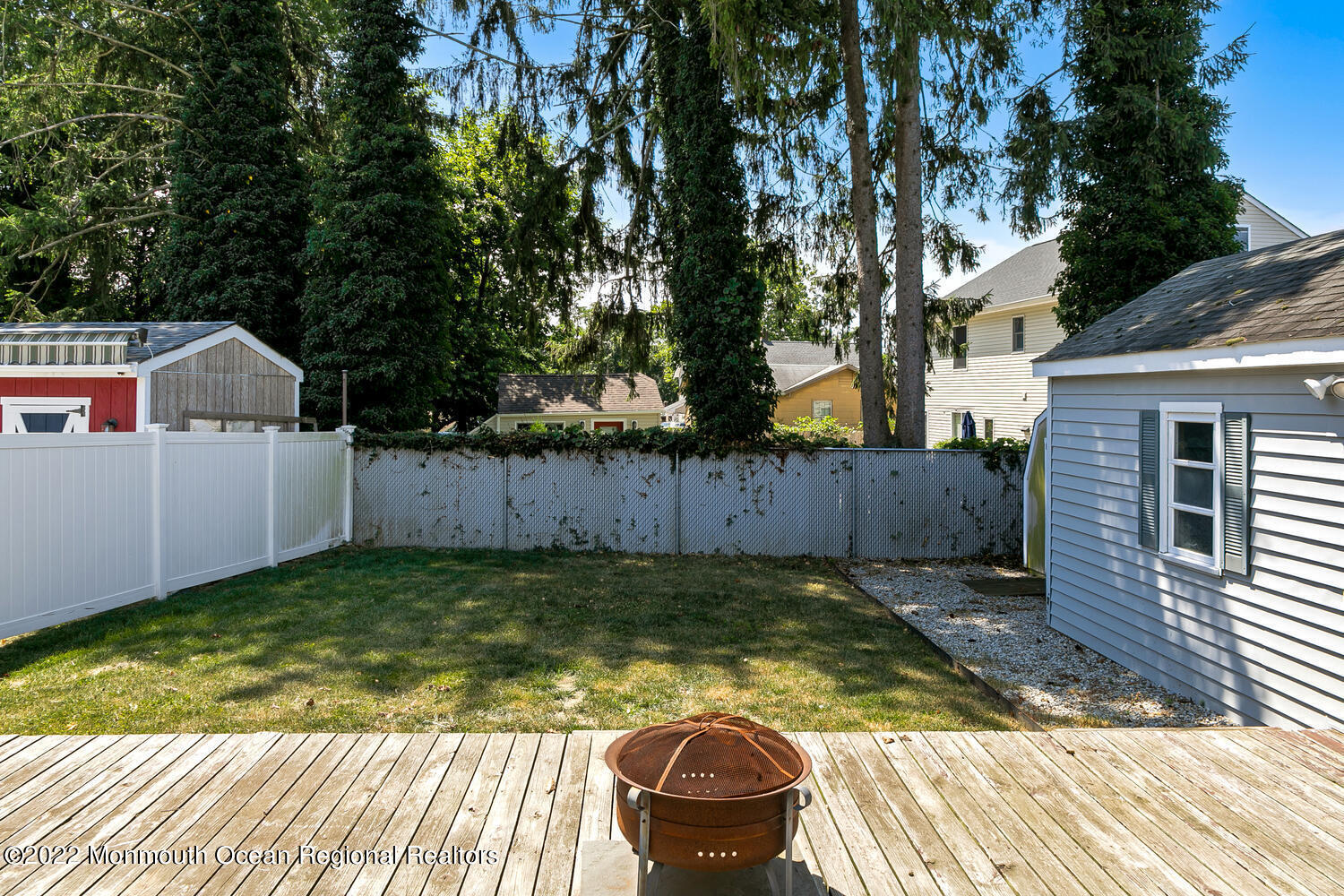 214 Cooper Road Red Bank, NJ 07701 - Photo 17 of 24 Deck and Back Yard