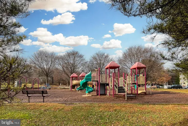 a view of street with sitting area