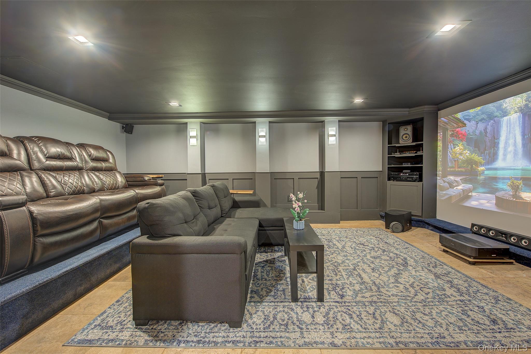 201-04 24th Road Queens, NY 11360 - Photo 41 of 50 Theater room in the basement