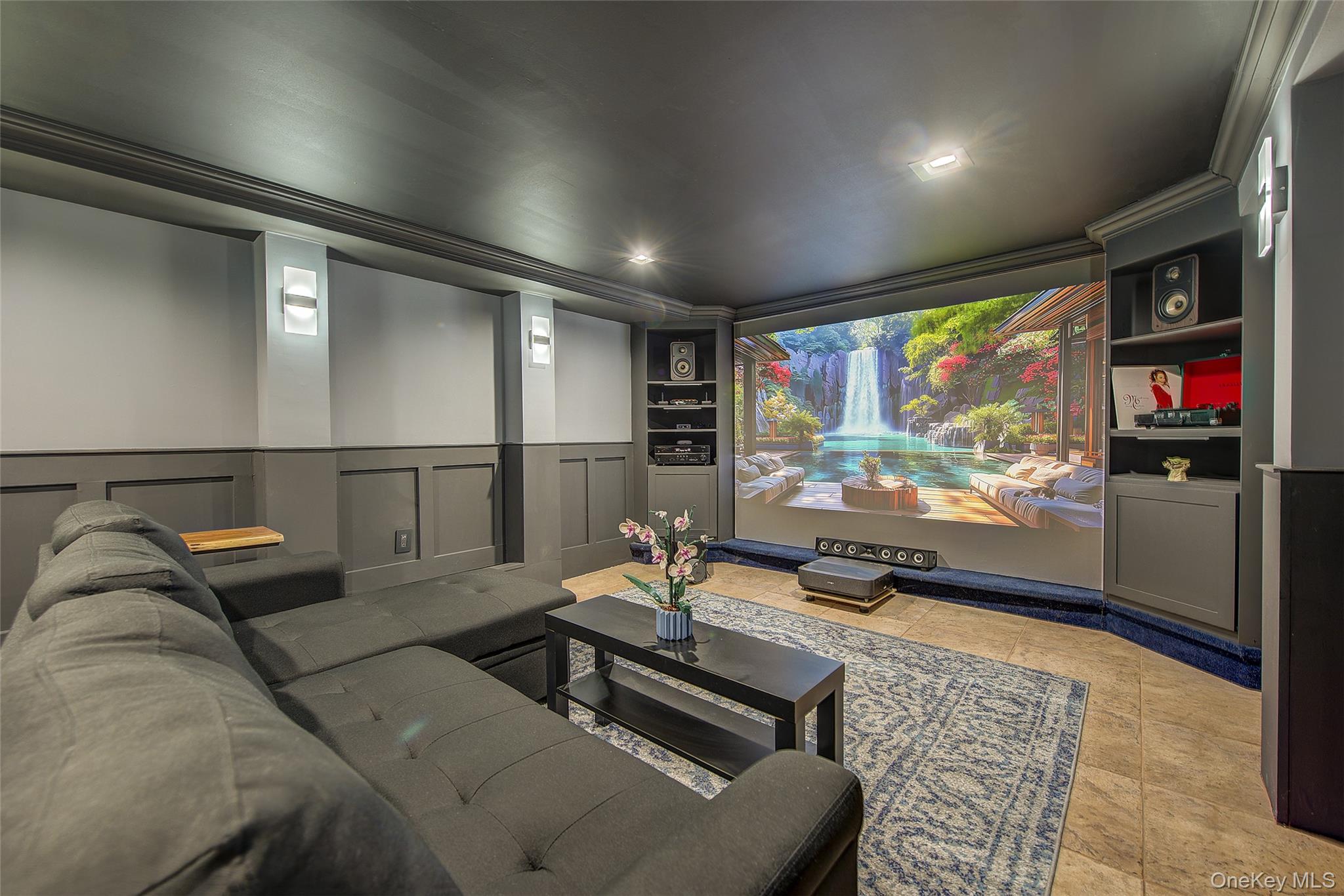 201-04 24th Road Queens, NY 11360 - Photo 42 of 50 Theater room in the basement