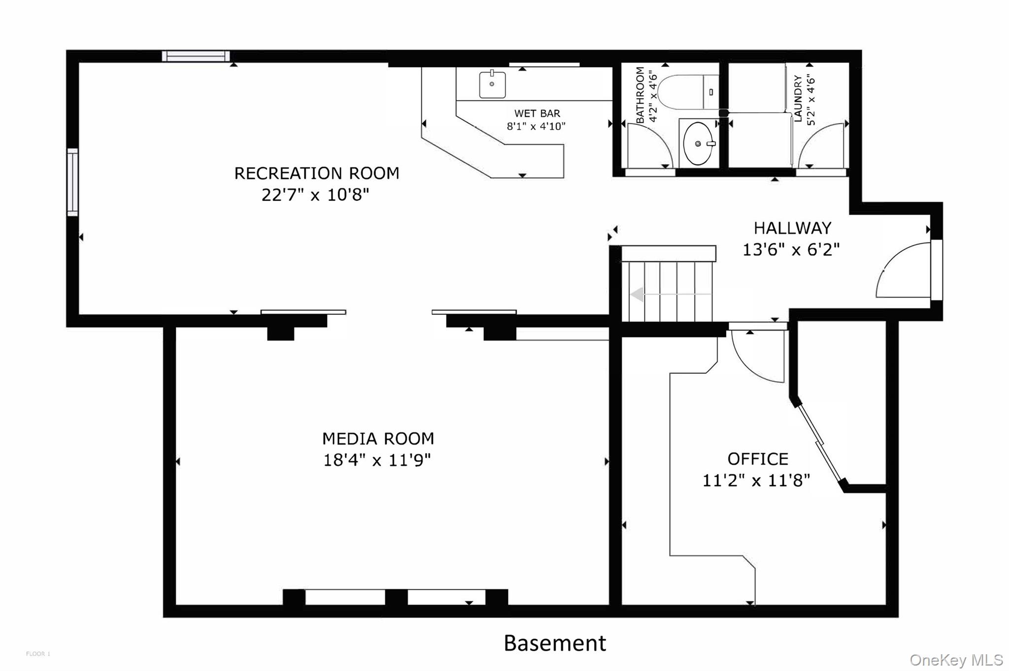 201-04 24th Road Queens, NY 11360 - Photo 50 of 50 Basement -floor plan