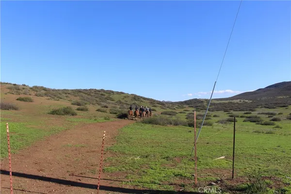 a view of a mountain from a yard