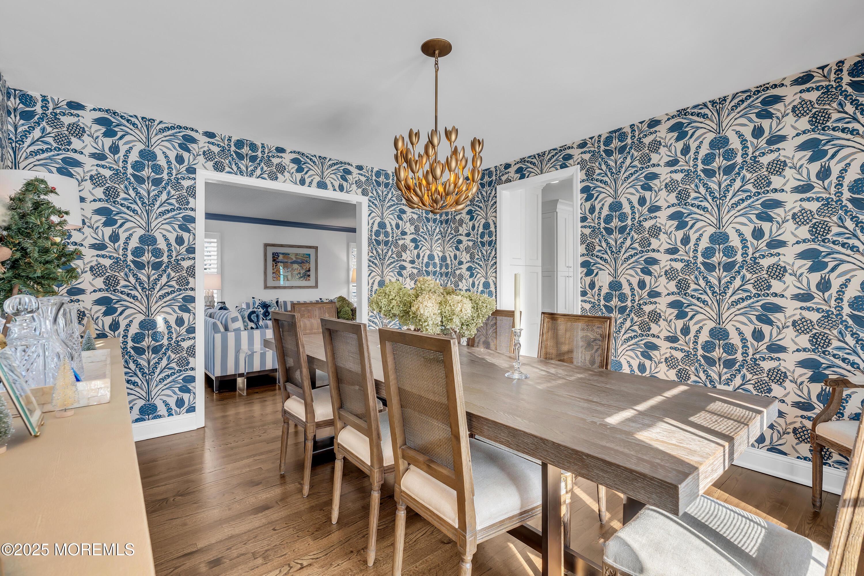 91 Lewis Point Road Fair Haven, NJ 07704 - Photo 17 of 58 a view of a dining room with furniture and wooden floor