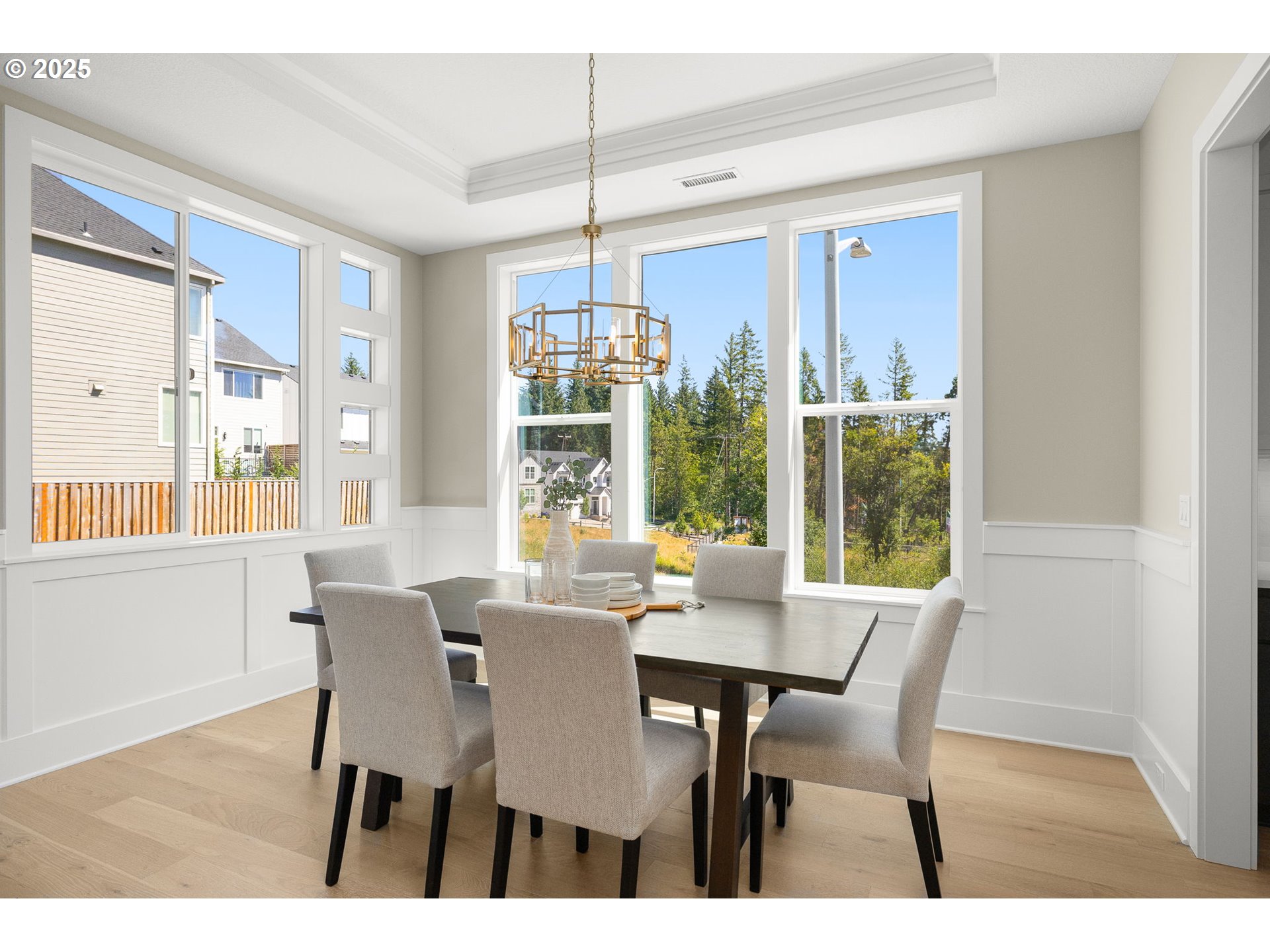 17839 Northwest Layla Drive, Unit LOT 12 Portland, OR 97229 - Photo 14 of 44 a view of a dining room with furniture window and outside view