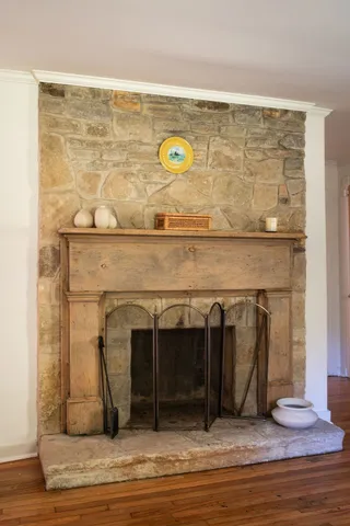 a view of a lake with mountains in the background