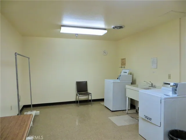 a view of a room with storage and utility