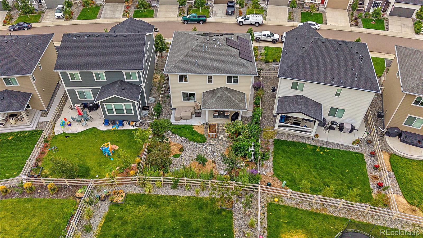 5465 Gray Wolf Lane Castle Rock, CO 80104 - Photo 21 of 21 an aerial view of multiple house