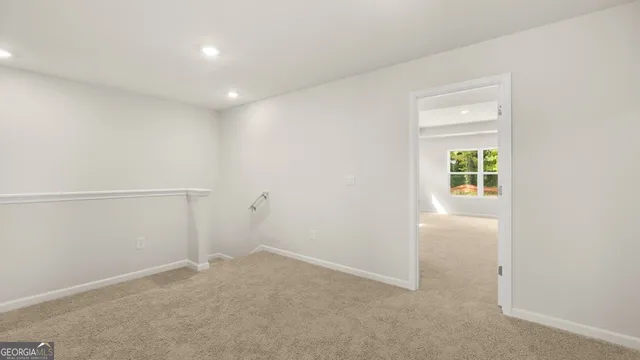 a view of bathroom with dual sinks