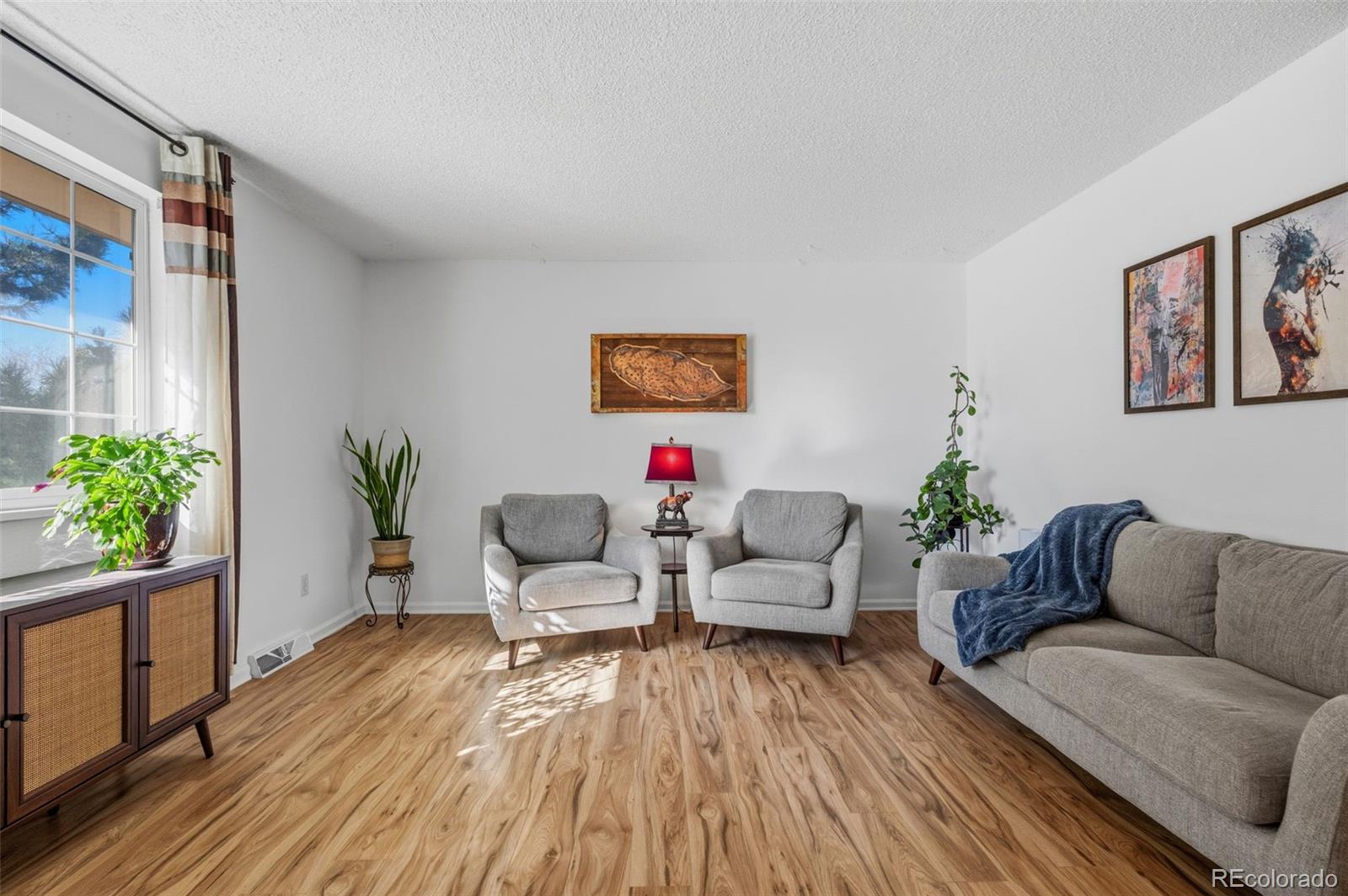 357 Saturn Place Lone Tree, CO 80124 - Photo 11 of 39 a living room with furniture and a potted plant