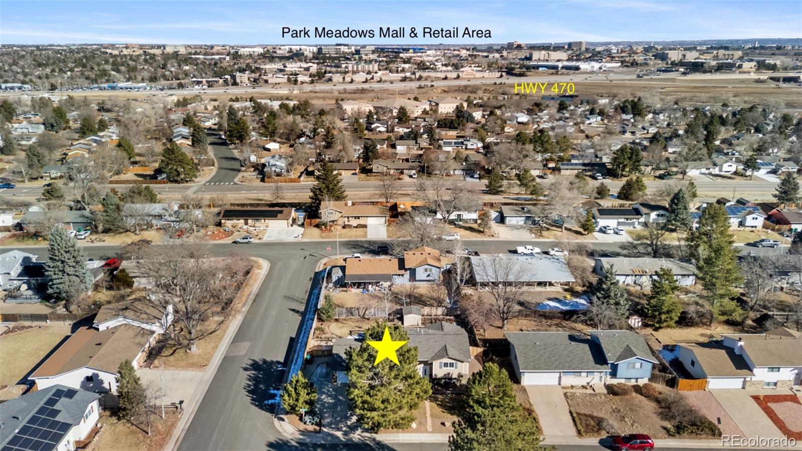357 Saturn Place Lone Tree, CO 80124 - Photo 31 of 39 an aerial view of a city