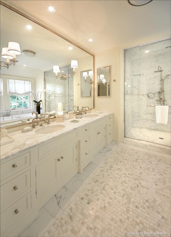 1363 Elm Tree Road Lake Forest, IL 60045 - Photo 14 of 24 a large bathroom with a large mirror vanity and sink