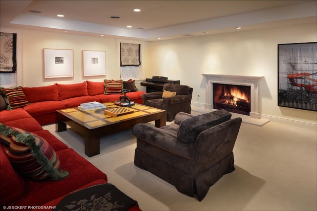 1363 Elm Tree Road Lake Forest, IL 60045 - Photo 19 of 24 a living room with furniture and a fireplace