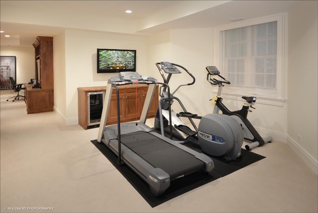 1363 Elm Tree Road Lake Forest, IL 60045 - Photo 20 of 24 a view of a room with gym equipment
