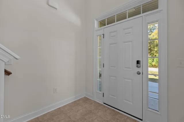 a view of an entryway with staircase