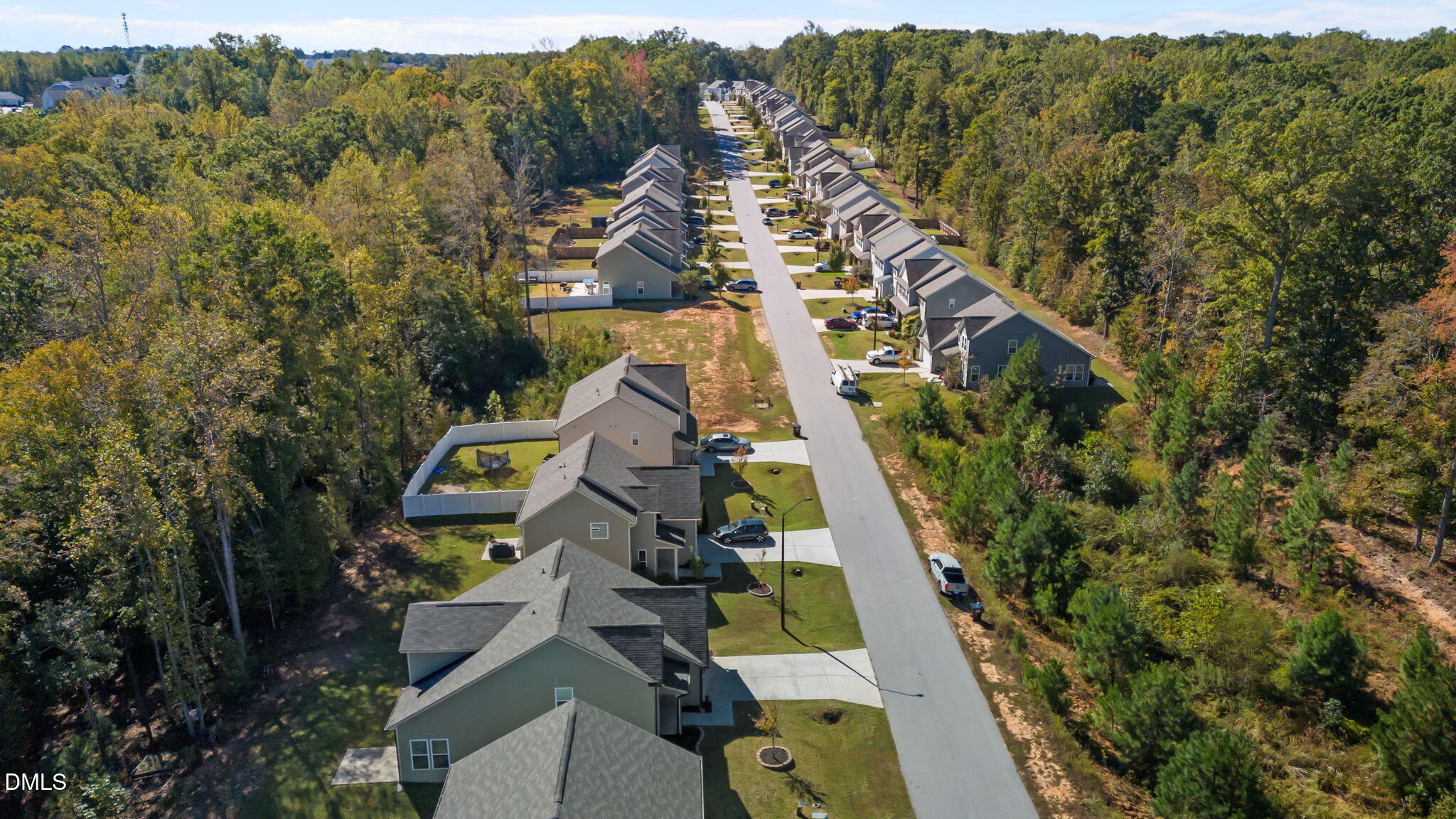 354 Dando Street Garner, NC 27529 - Photo 55 of 61 an aerial view of houses with yard