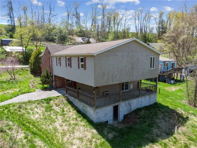 a house that has a tree in it