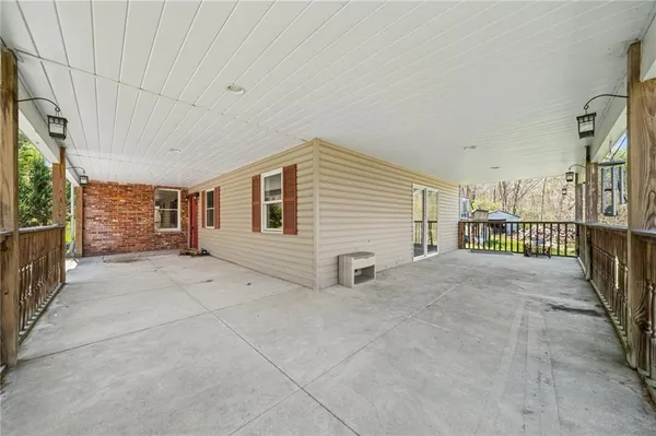 a view of a house with a outdoor space