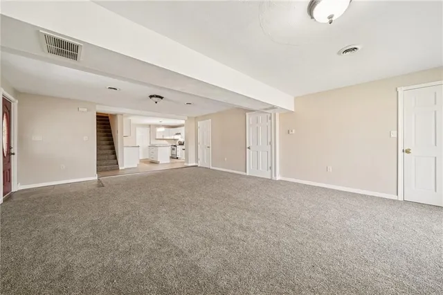 a view of empty room