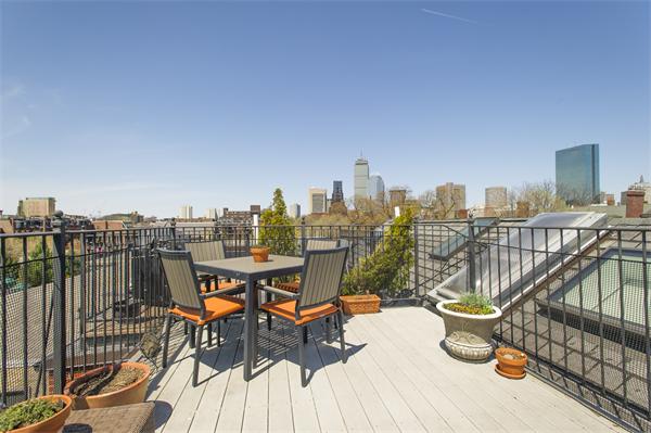 38 Worcester Street, Unit 3 Boston, MA 02118 - Photo 14 of 15 a view of a roof deck with furniture