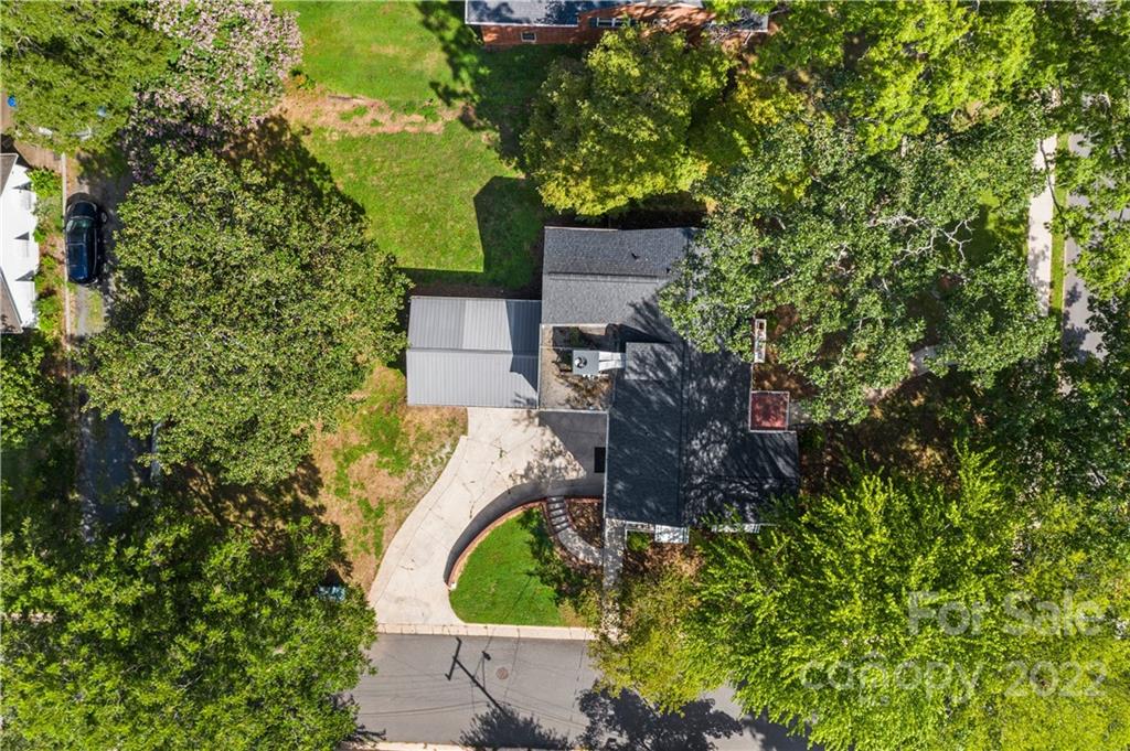 844 Lincolnton Road Salisbury, NC 28144 - Photo 6 of 36 an aerial view of a house with a yard and trees