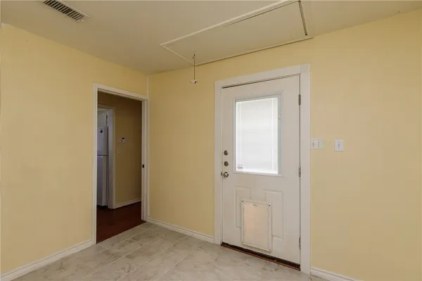 a view of an empty room