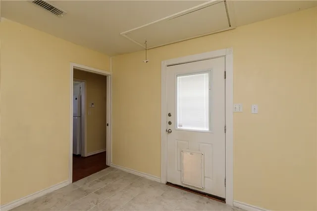 a view of an empty room