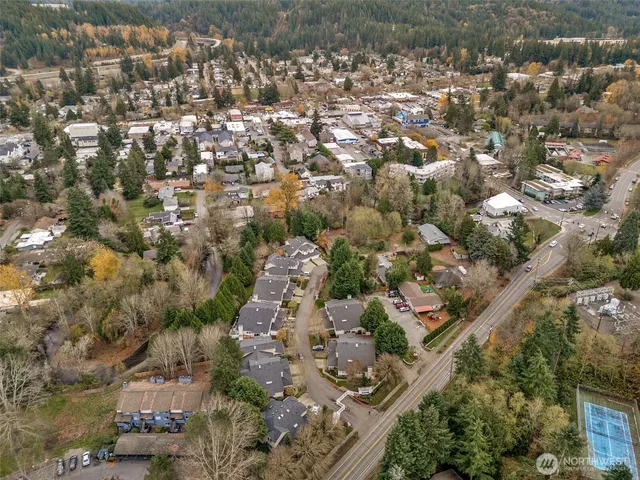 a view of city and mountain