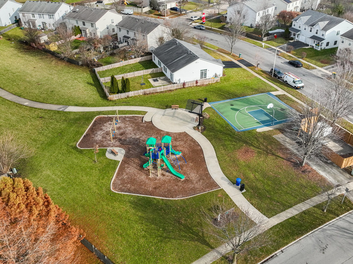5519 Stonybrook Drive Plainfield, IL 60586 - Photo 23 of 27 an aerial view of a house