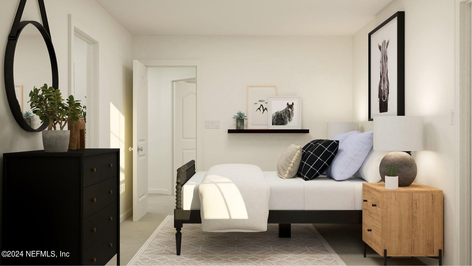 745 Lake Sinclair Street St. Augustine, FL 32084 - Photo 11 of 19 a living room with furniture and a mirror