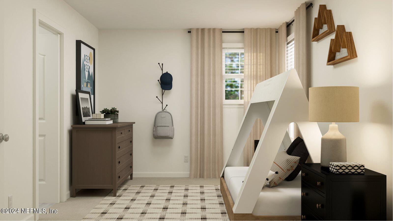 745 Lake Sinclair Street St. Augustine, FL 32084 - Photo 13 of 19 a walk in closet with wooden floor and windows