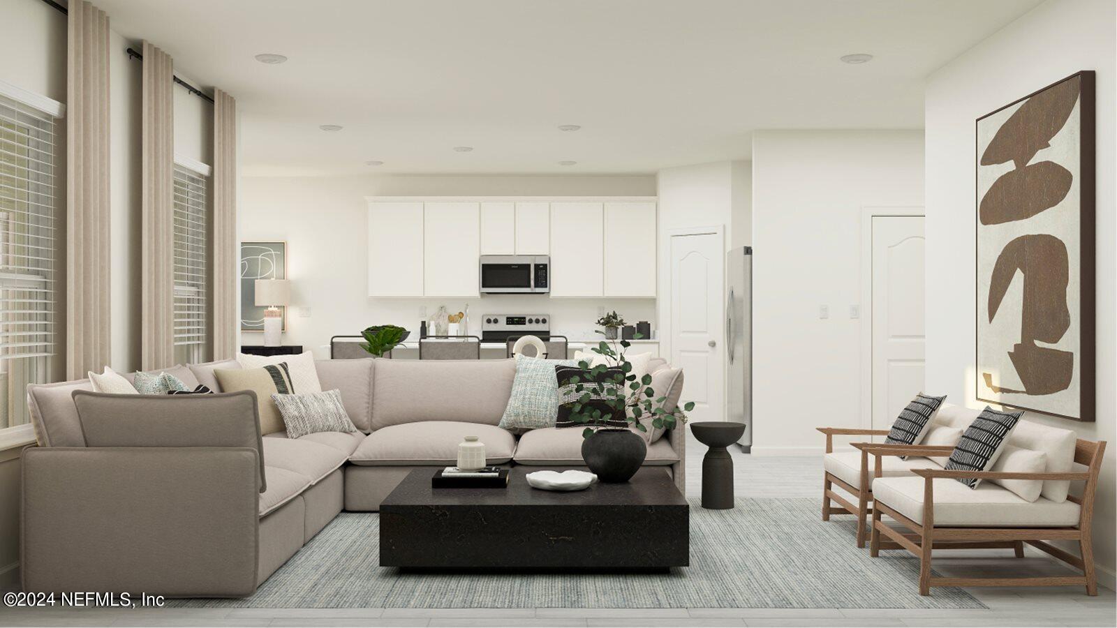 745 Lake Sinclair Street St. Augustine, FL 32084 - Photo 5 of 19 a living room with furniture and a large window