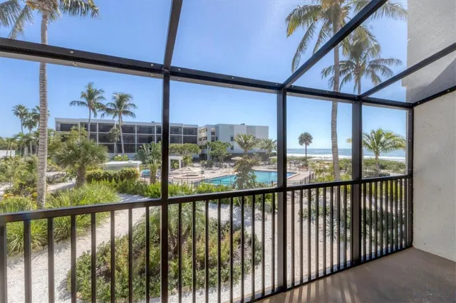 a view of a beach with a ocean view