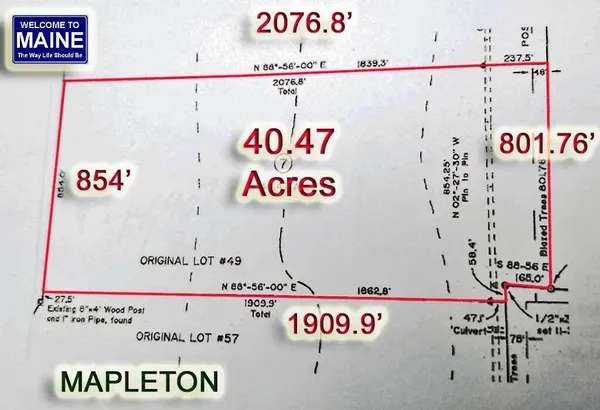 $39,500 | Lot 7 Off Pulcifer Road, Mapleton, ME 04757