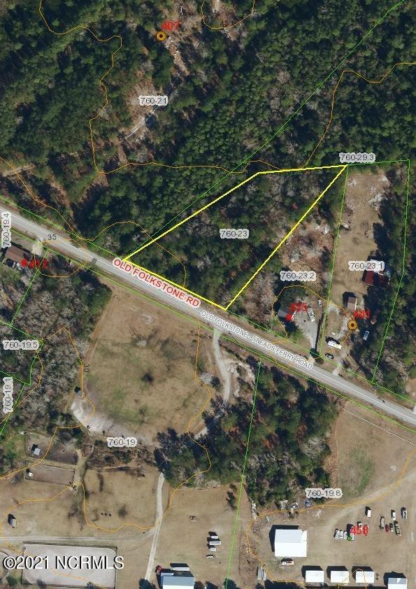 1.86-ac Old Folkstone Road Holly Ridge, NC 28445 - Photo 10 of 11 GIS Aerial with Contours