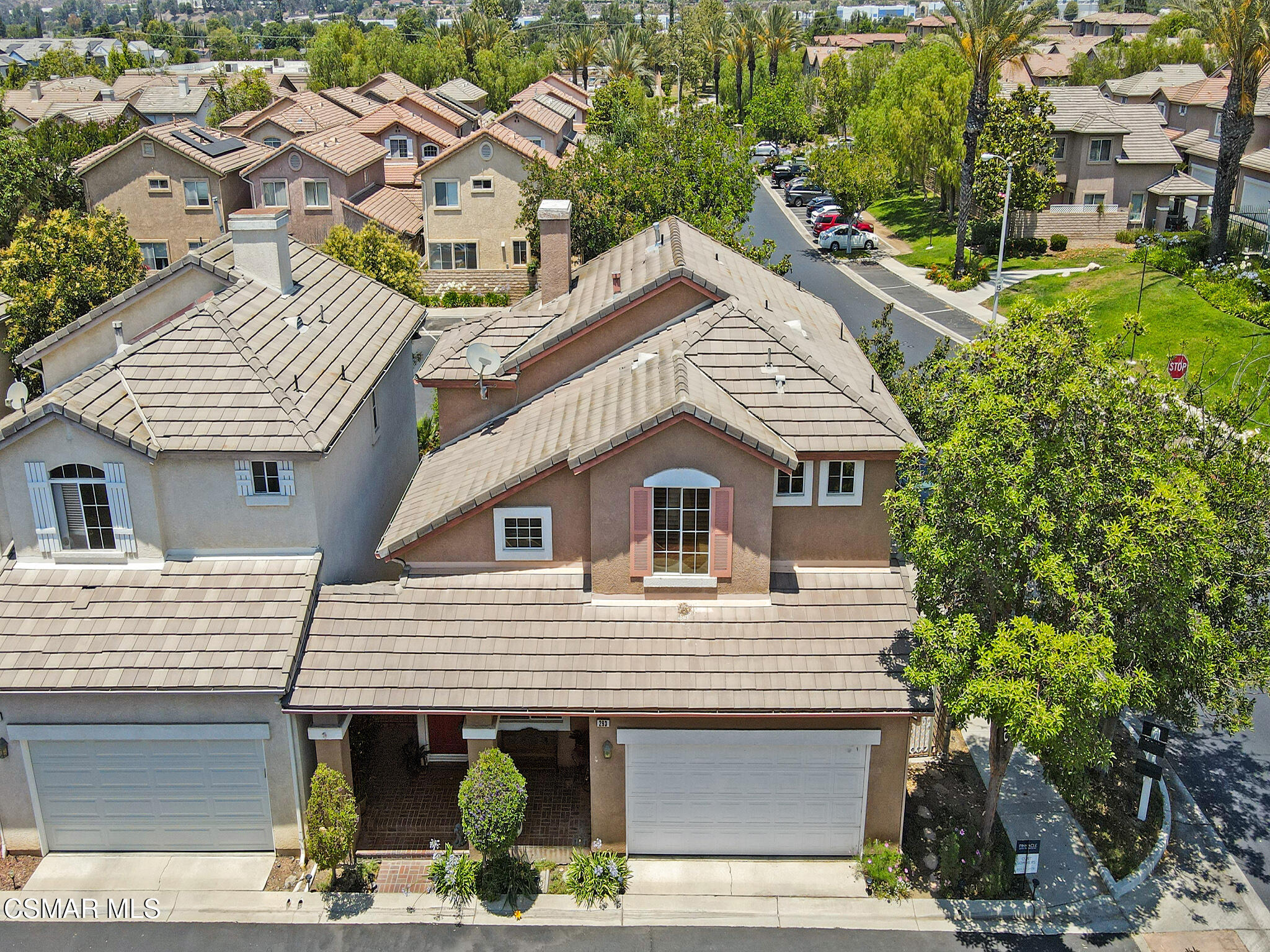 293 Springmist Lane Simi Valley, CA 93065 - Photo 38 of 50 a view of a house with a garden and pathway