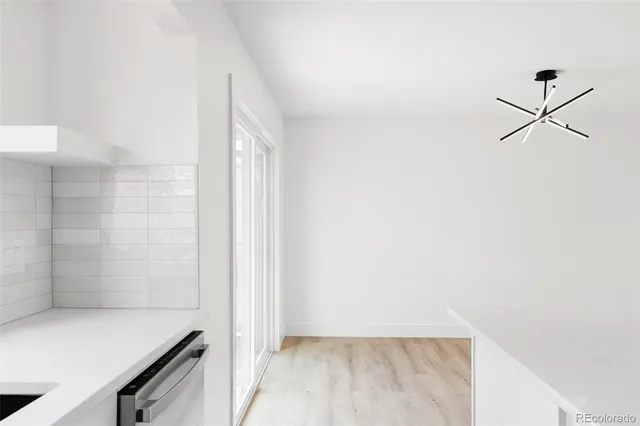 a view of an empty room