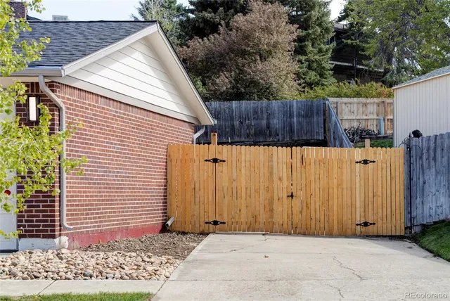 a view of wooden fence