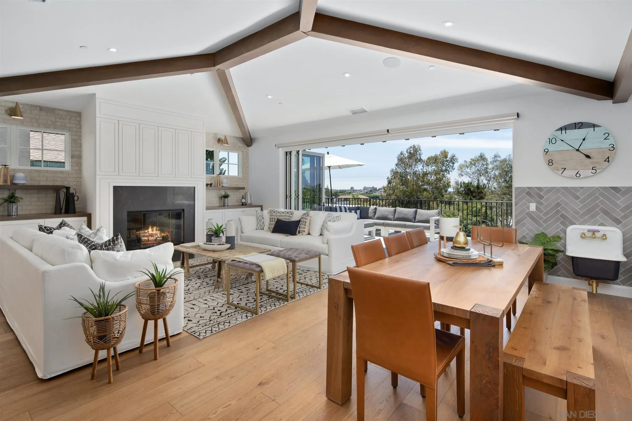 425 South Rios Avenue Solana Beach, CA 92075 - Photo 5 of 50 a living room with fireplace furniture and a fireplace